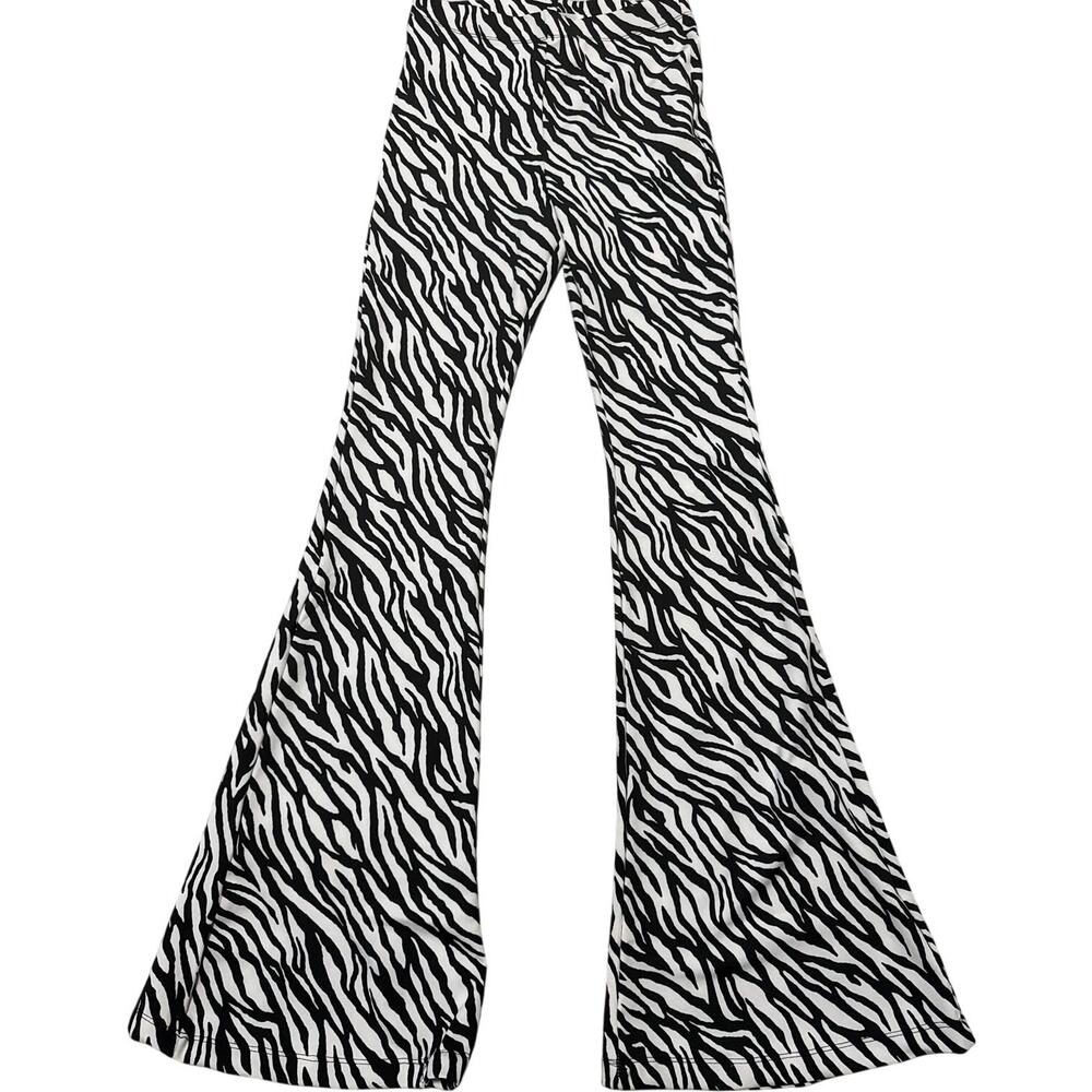 Galita Zebra Print Bell Bottom Flare Pants – Size M